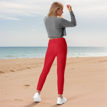 Red Colored Joggers