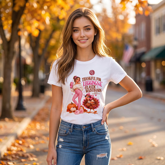 Thankful for leggings thanksgiving T-Shirt