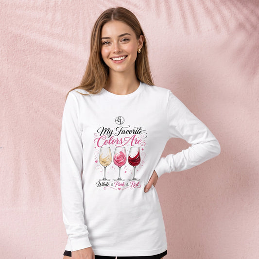 My Favorite colours Long Sleeve Tee