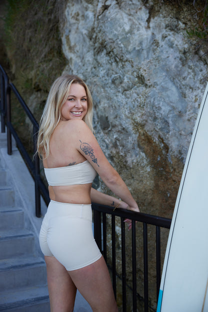 White Short and Top Tight Performance Set