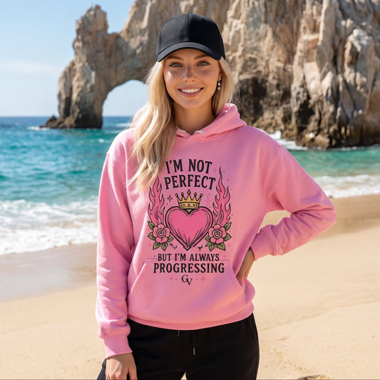 I am not perfect Vault cotton hoodie