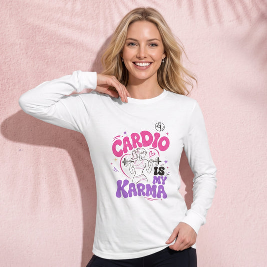 Cardio is my karma Long Sleeve Tee