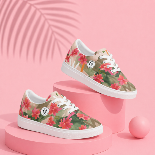 In The Wild lace-up Canvas Shoes
