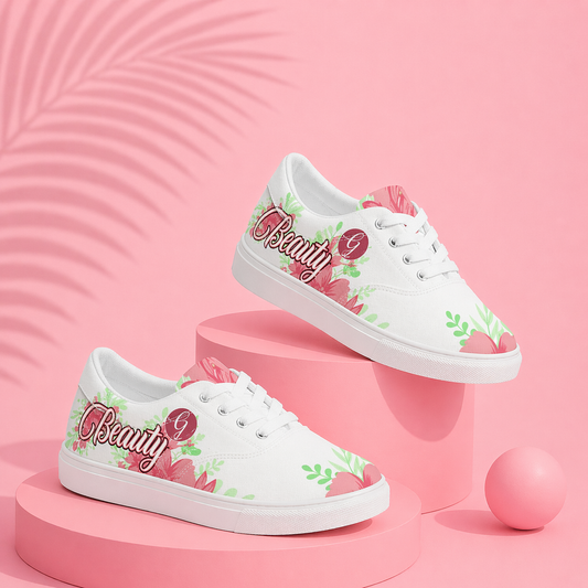 Beauty Inspiration Lace-up Canvas Shoes