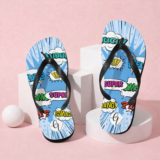 Cool Blue Flip-Flops
