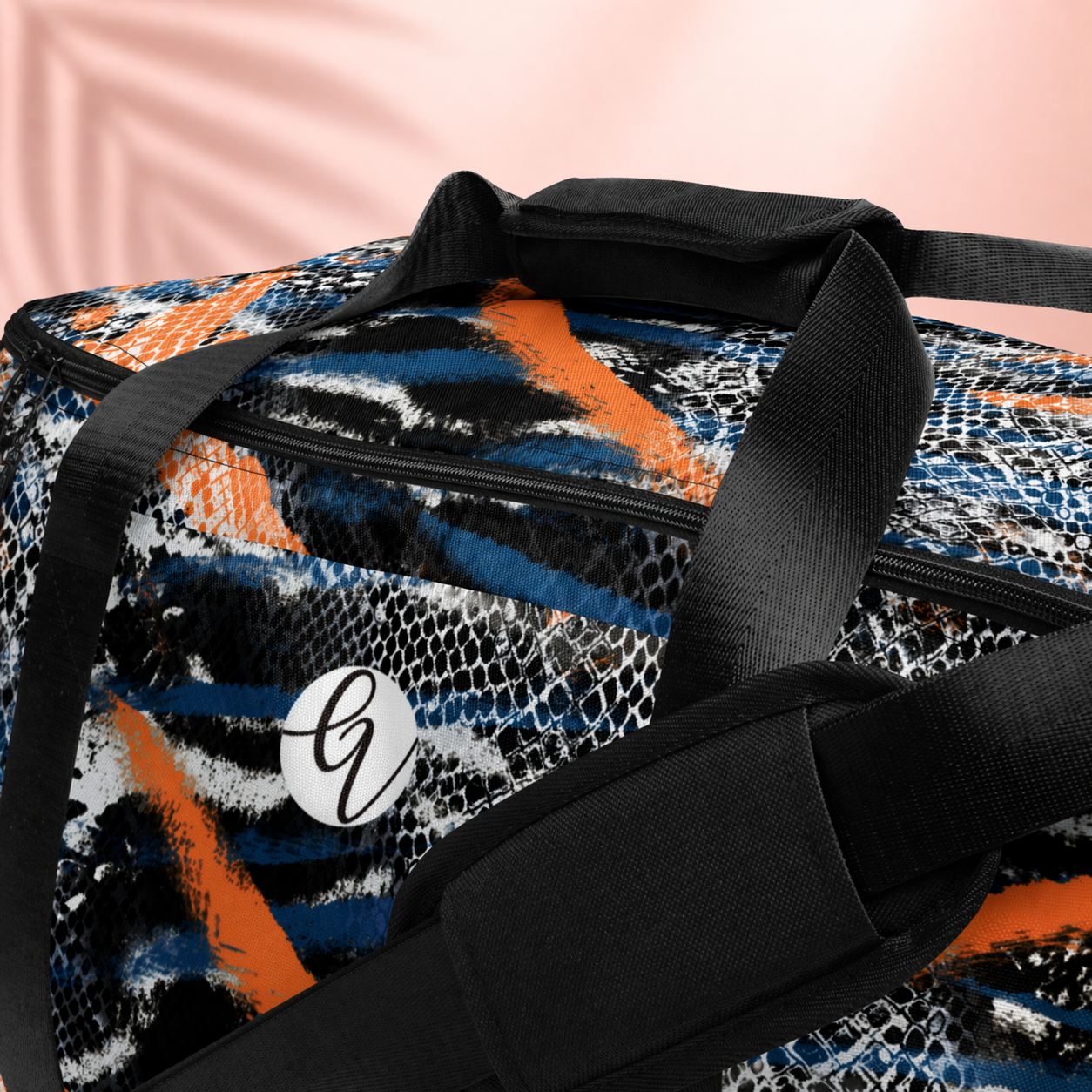 Animal skin Duffle bag