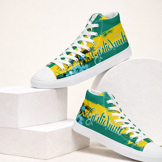 Golden Hour - High Top Canvas Shoes