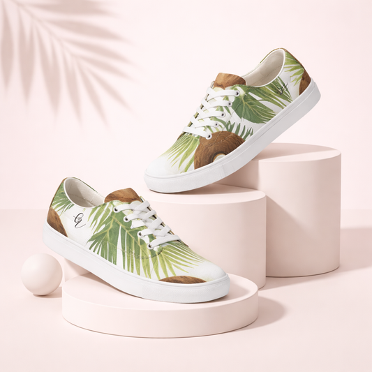 Coconut Lace-up Canvas Shoes