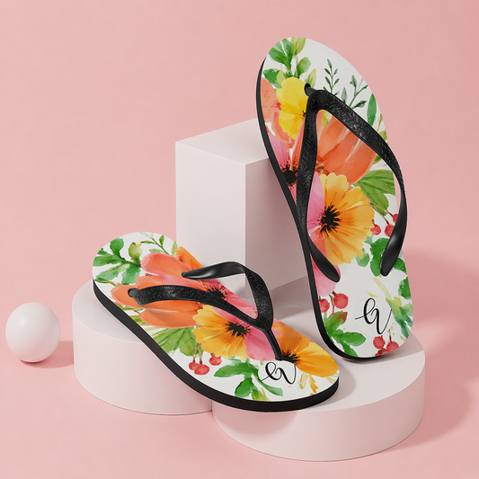 Spring floral Flip-Flops