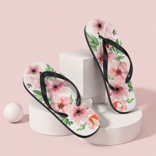 Velvet Bloom Flip-Flops
