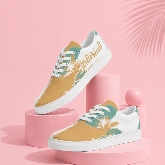 Weekend Mood - Lace up Canvas Shoes