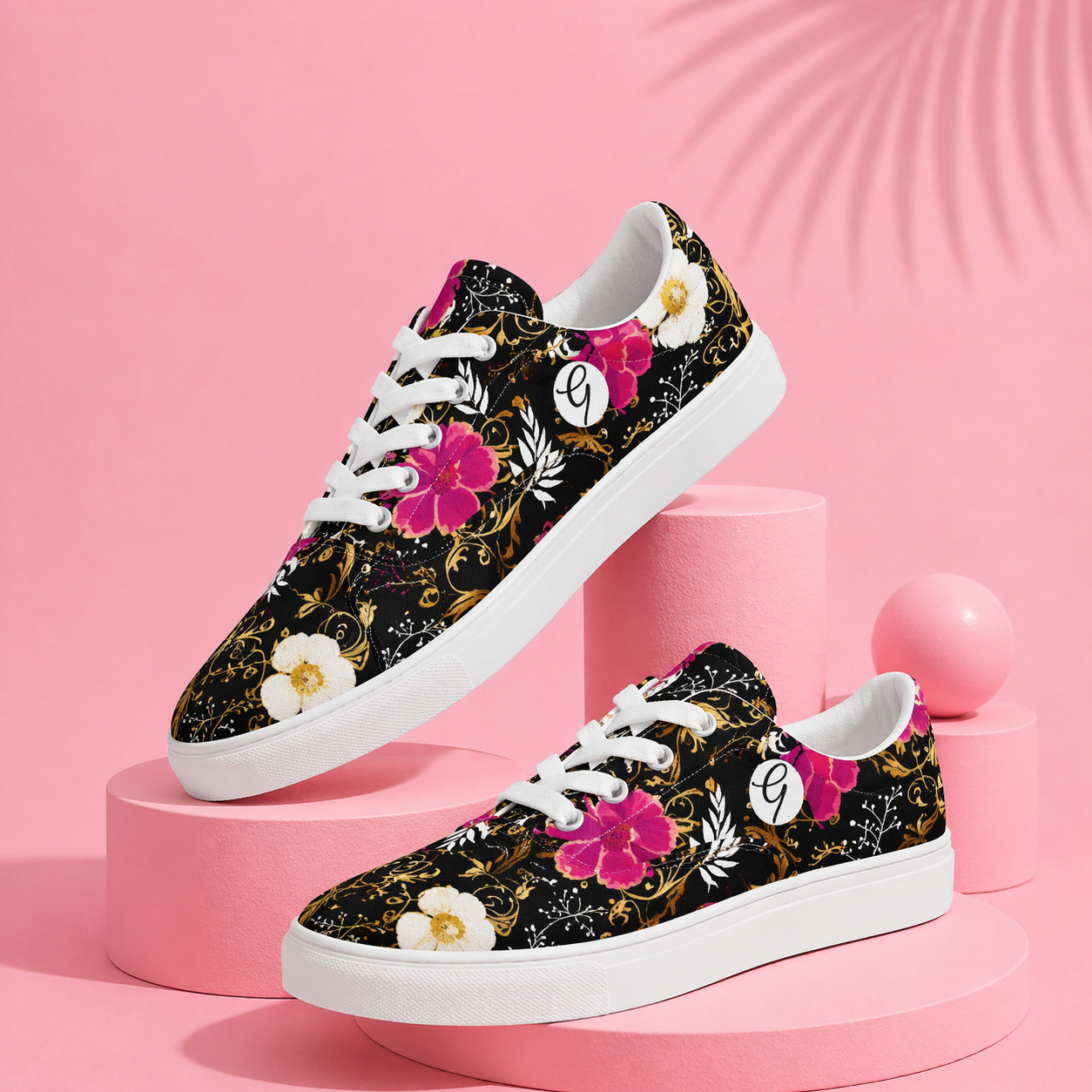Black Timber Lace-up Canvas Shoes