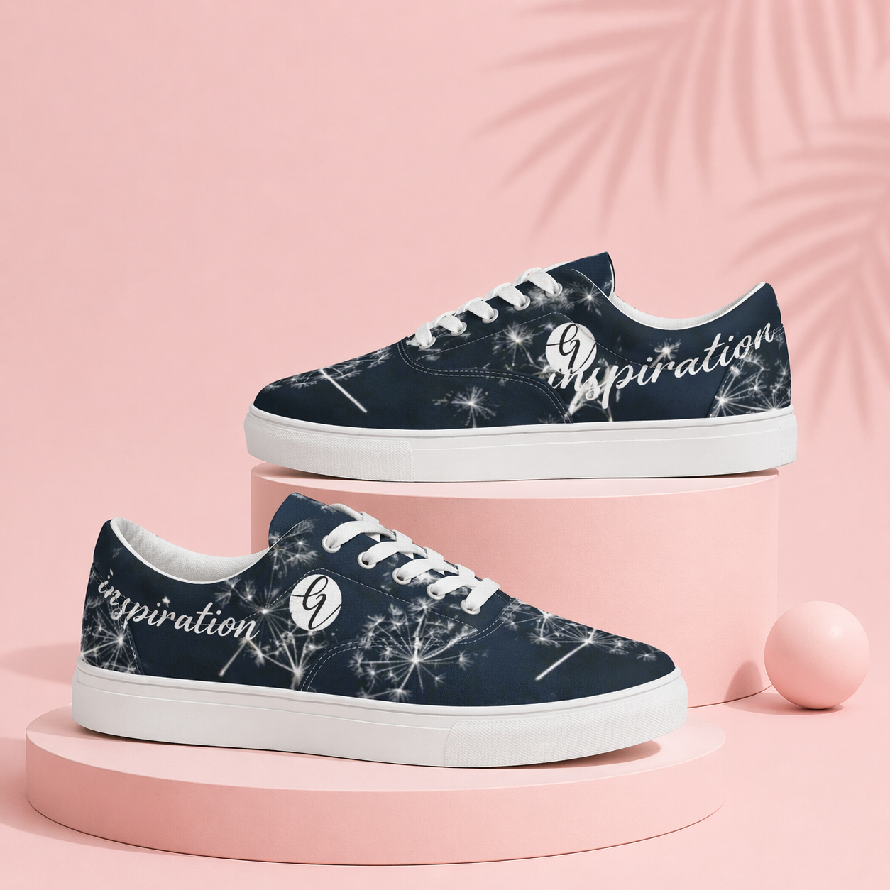 Blue Inspiration Lace-up Canvas Shoes