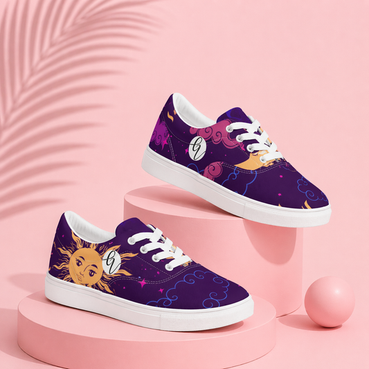 Moonlit Goddess Lace-up Canvas Shoes