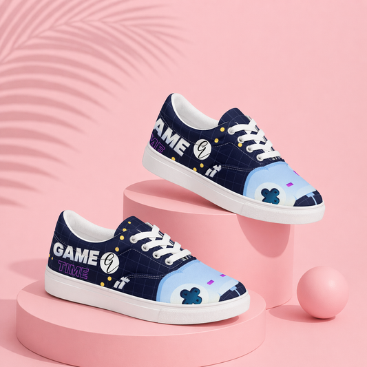Game Time Lace-up Canvas Shoes