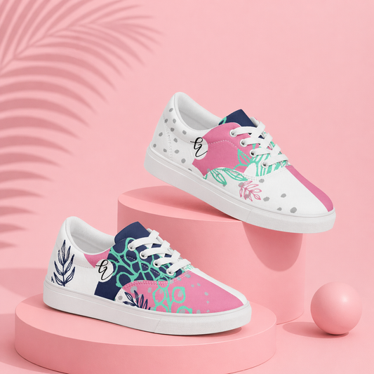 Garden Peak Lace-up Canvas Shoes