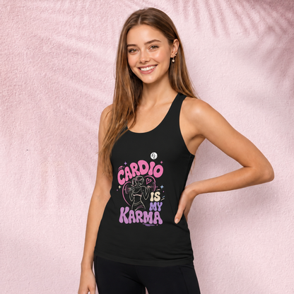 Cardio is my Karma Cut & Sew Tank Top