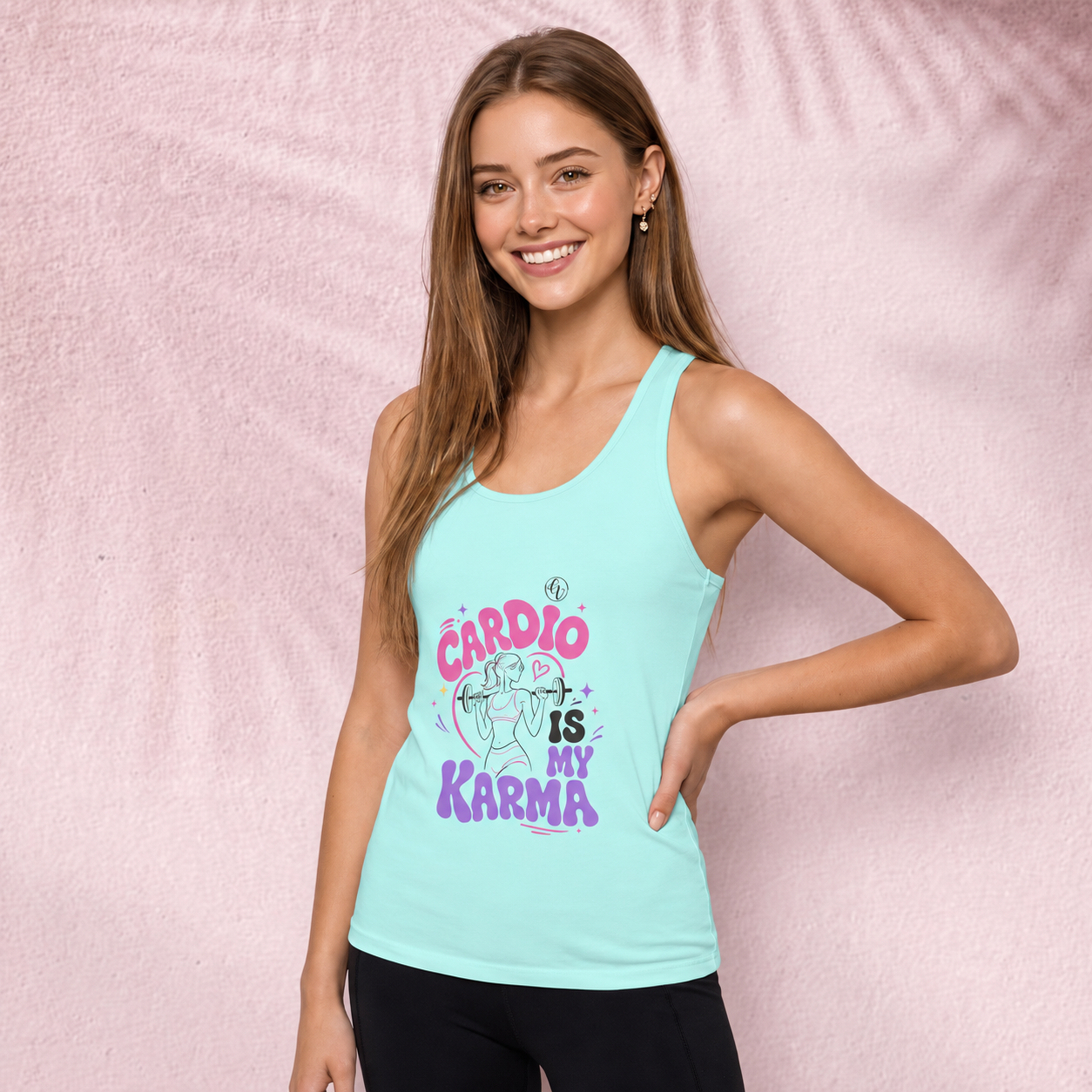 Cardio is my Karma Cut & Sew Tank Top