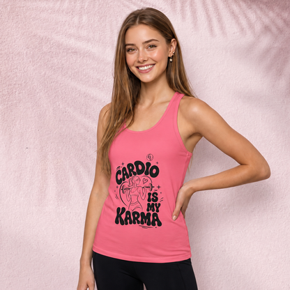Cardio is my Karma Cut & Sew Tank Top
