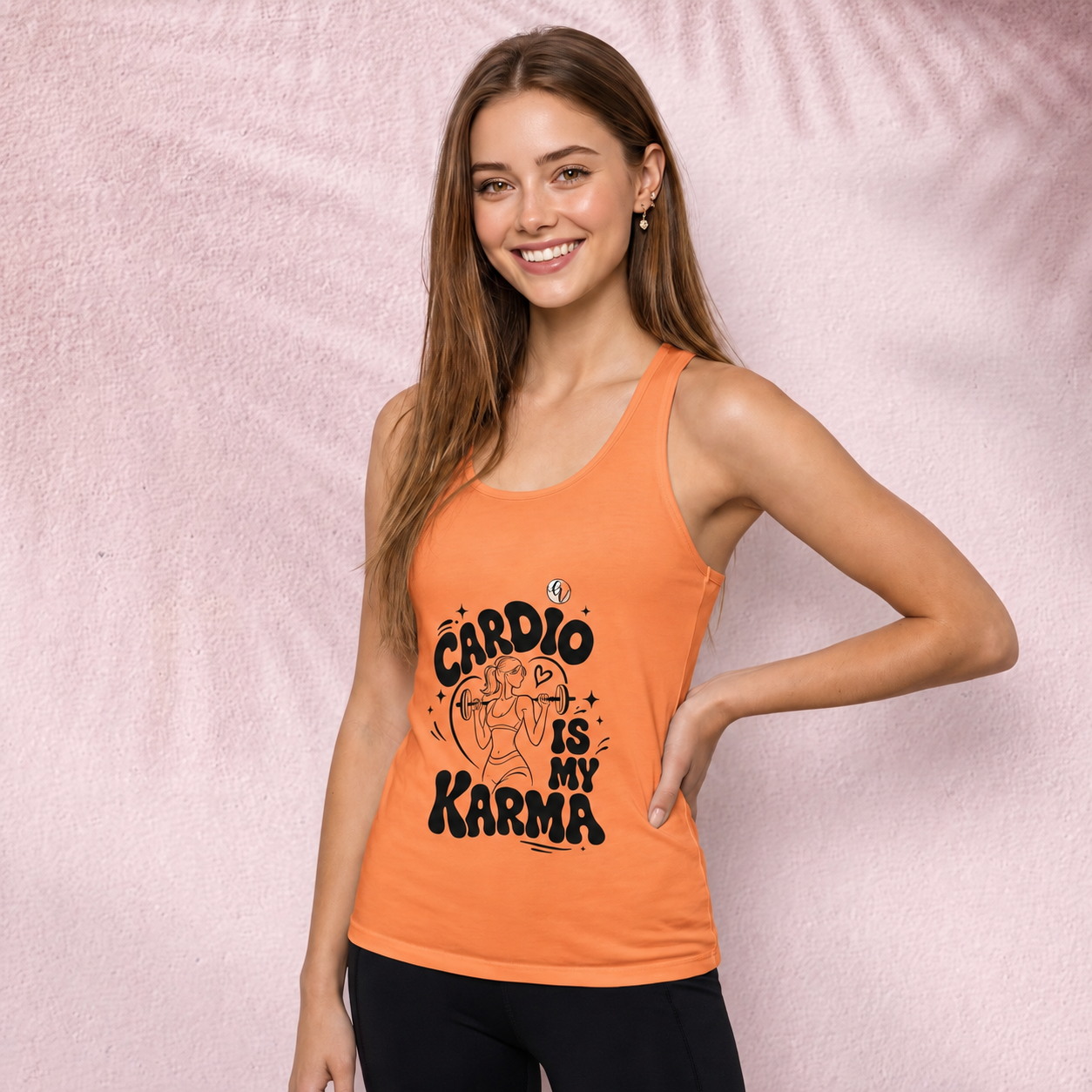 Cardio is my Karma Cut & Sew Tank Top