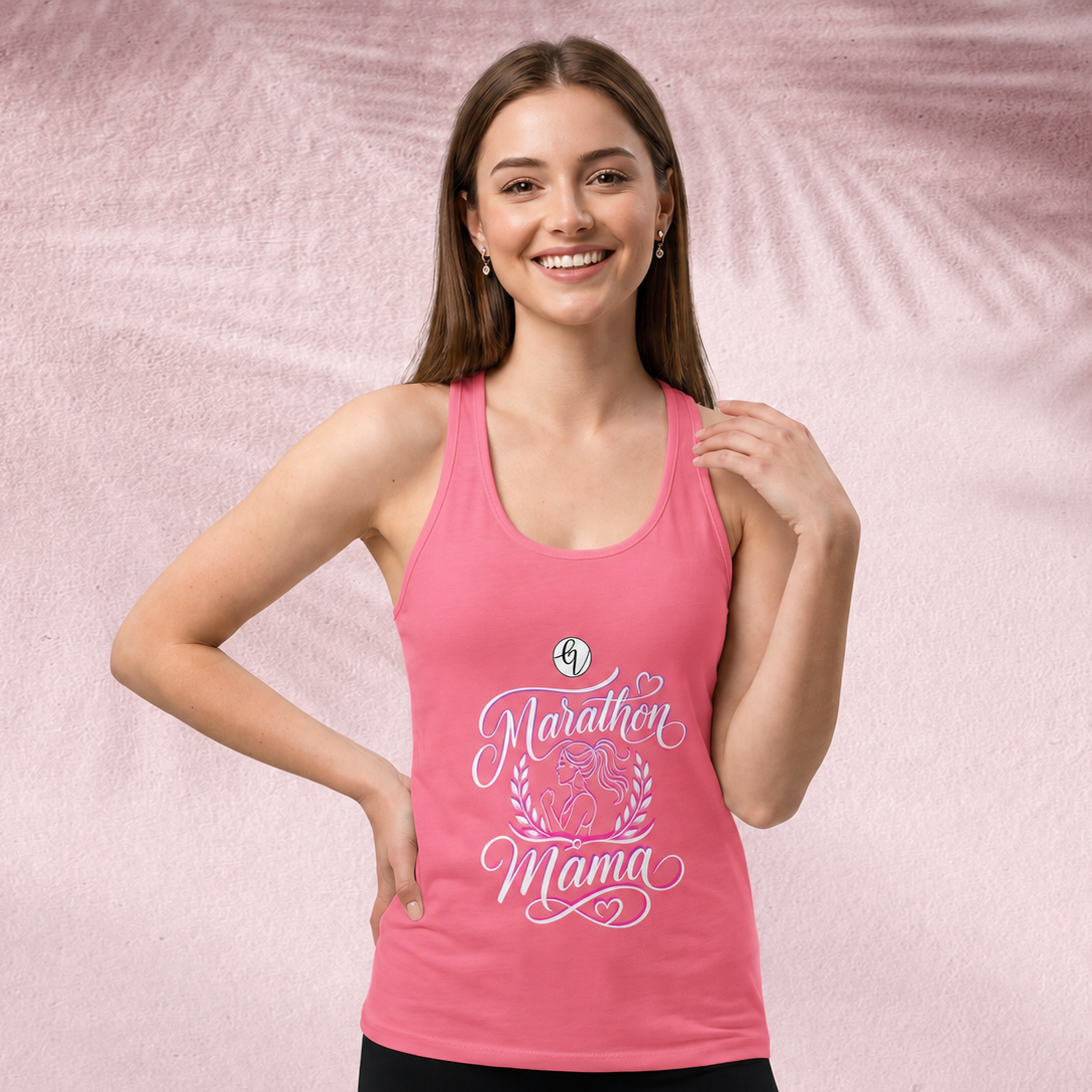 Marathon Mama Cut & Sew Tank Top