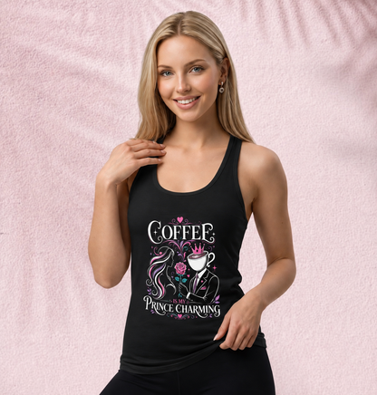 Coffee is my prince charming Cut & Sew Tank Top