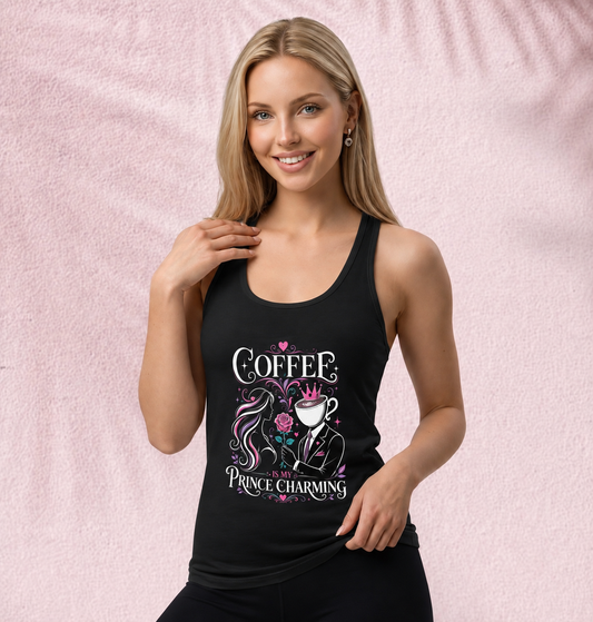 Coffee is my prince charming Cut & Sew Tank Top