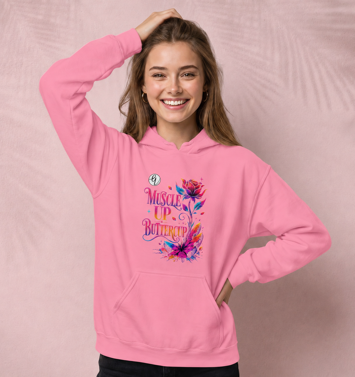 Muscle up buttercup Hoodie