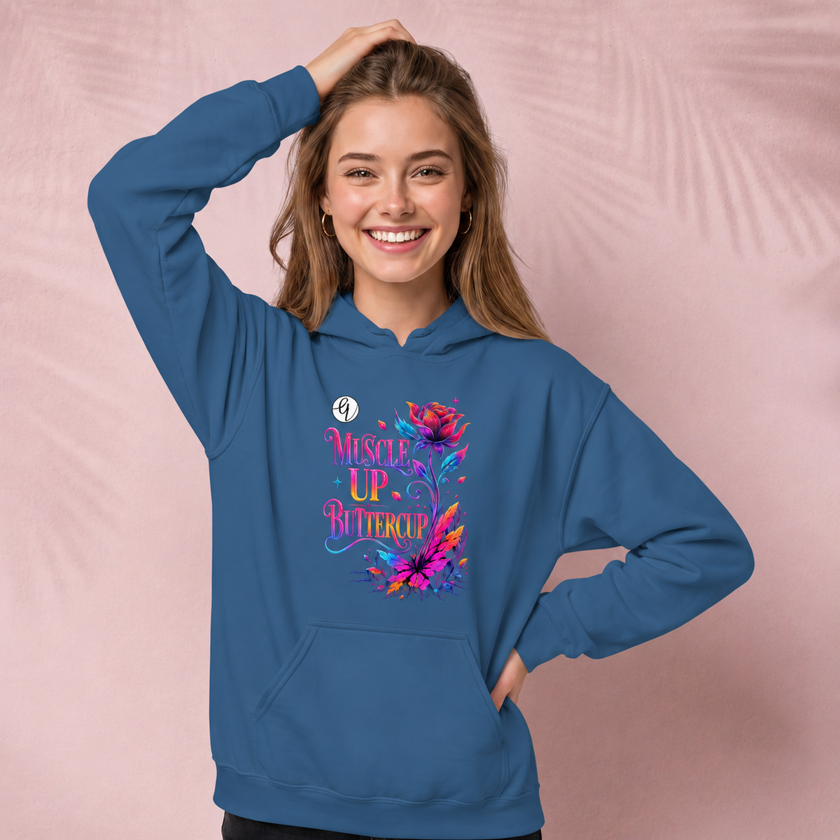 Muscle up buttercup Hoodie