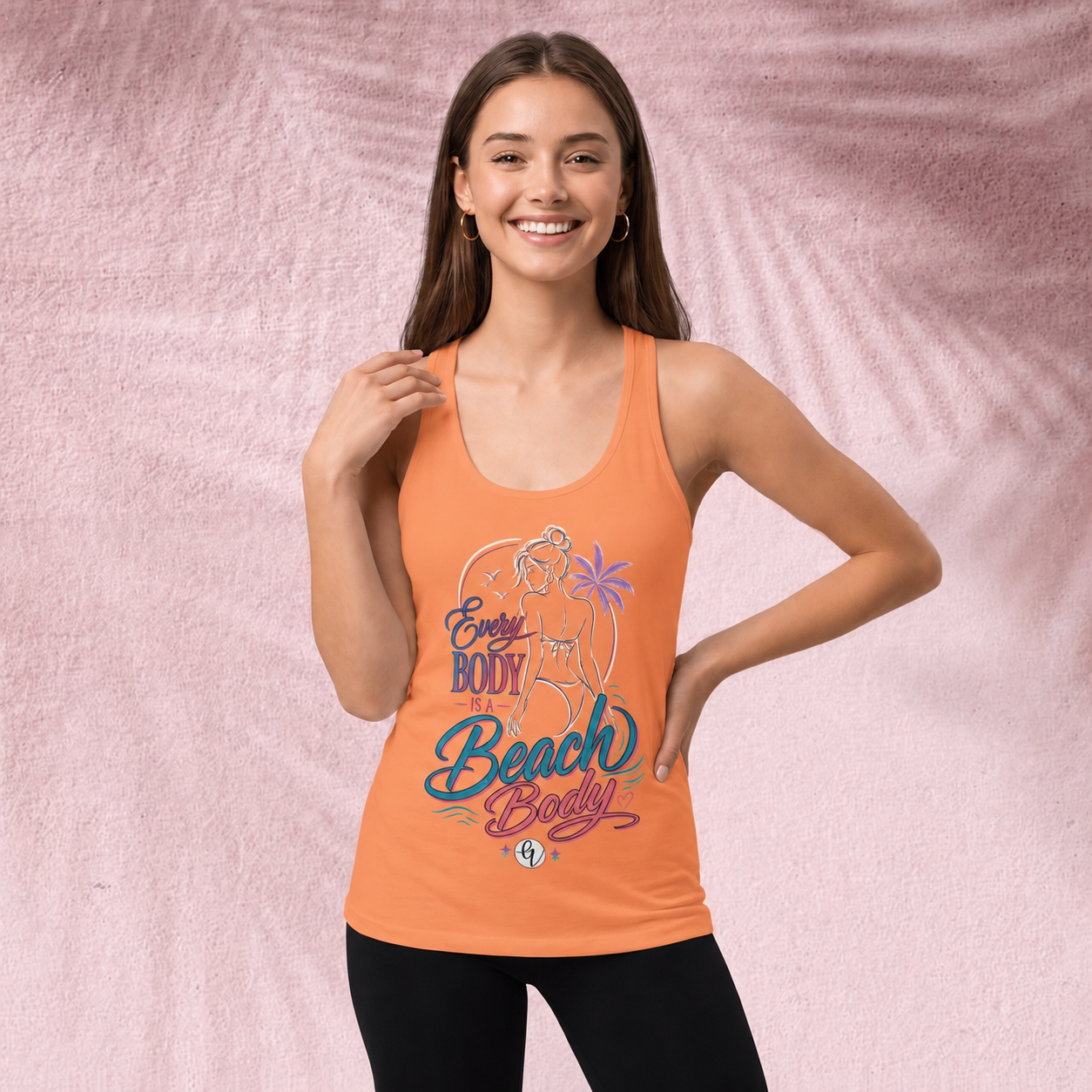 Everybody is a beach body Cut & Sew Tank Top