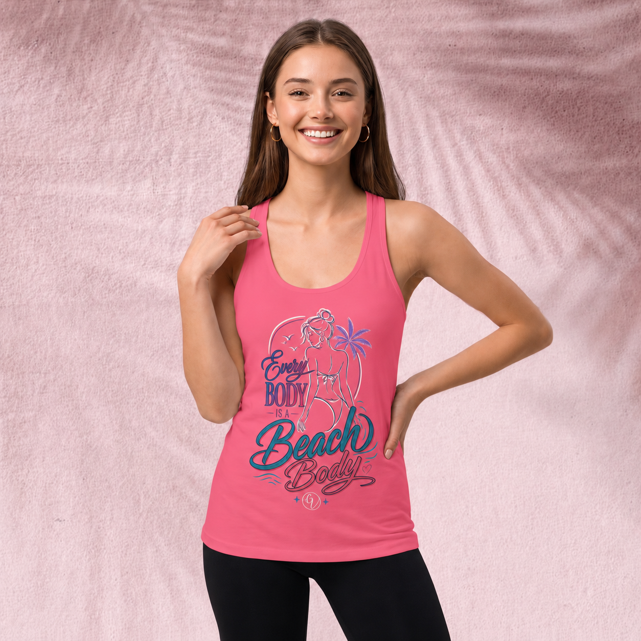 Everybody is a beach body Cut & Sew Tank Top