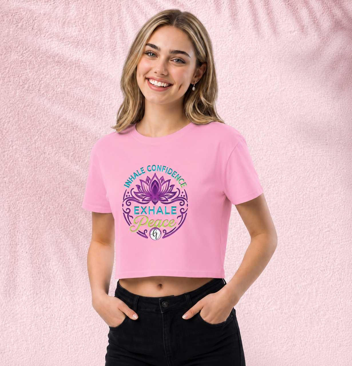 Inhale confidence Crop Top