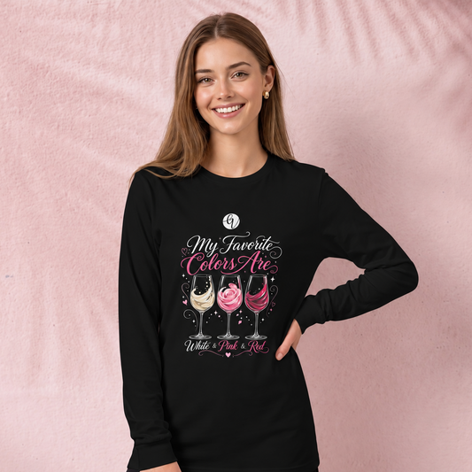 My Favorite colours Long Sleeve Tee