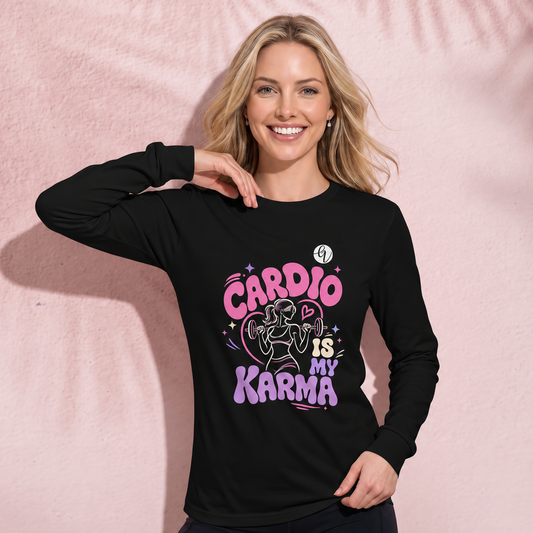 Cardio is my karma Long Sleeve Tee