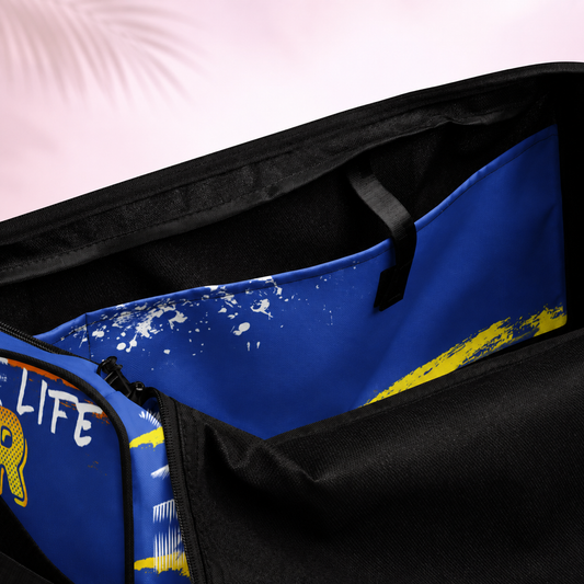 Blue Yellow Summer Duffle bag
