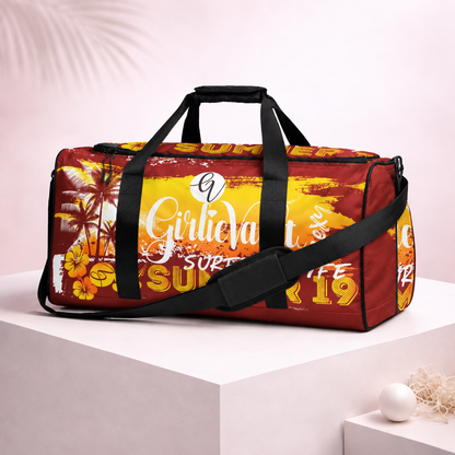 Brown Yellow Summers Duffle bag