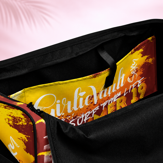 Brown Yellow Summers Duffle bag