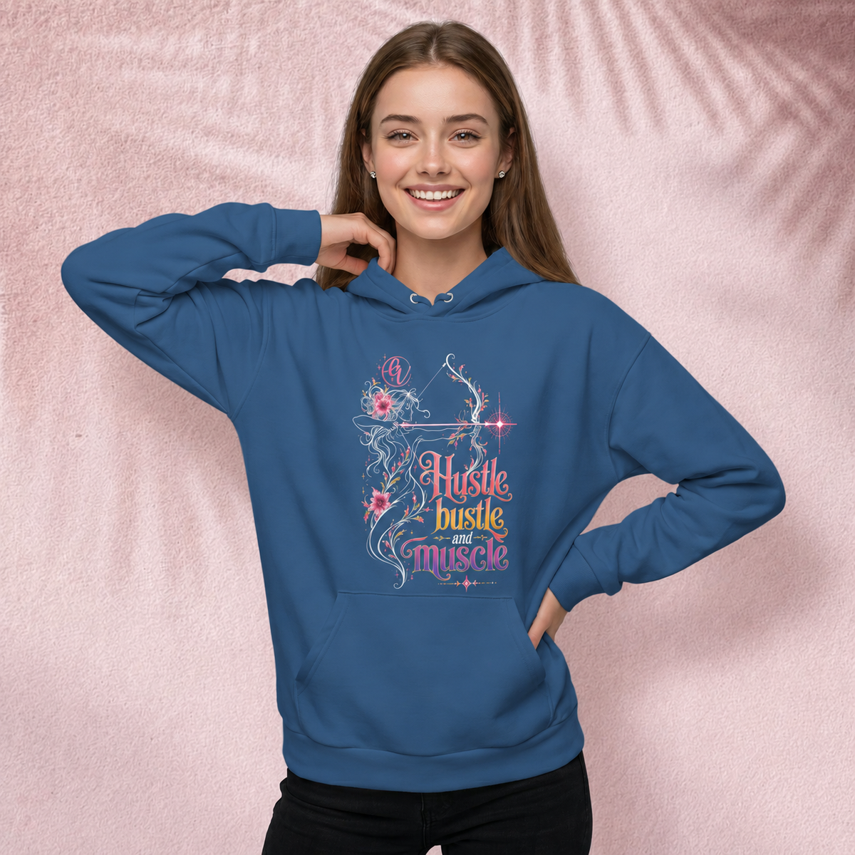 Hustle, bustle and muscle Hoodie