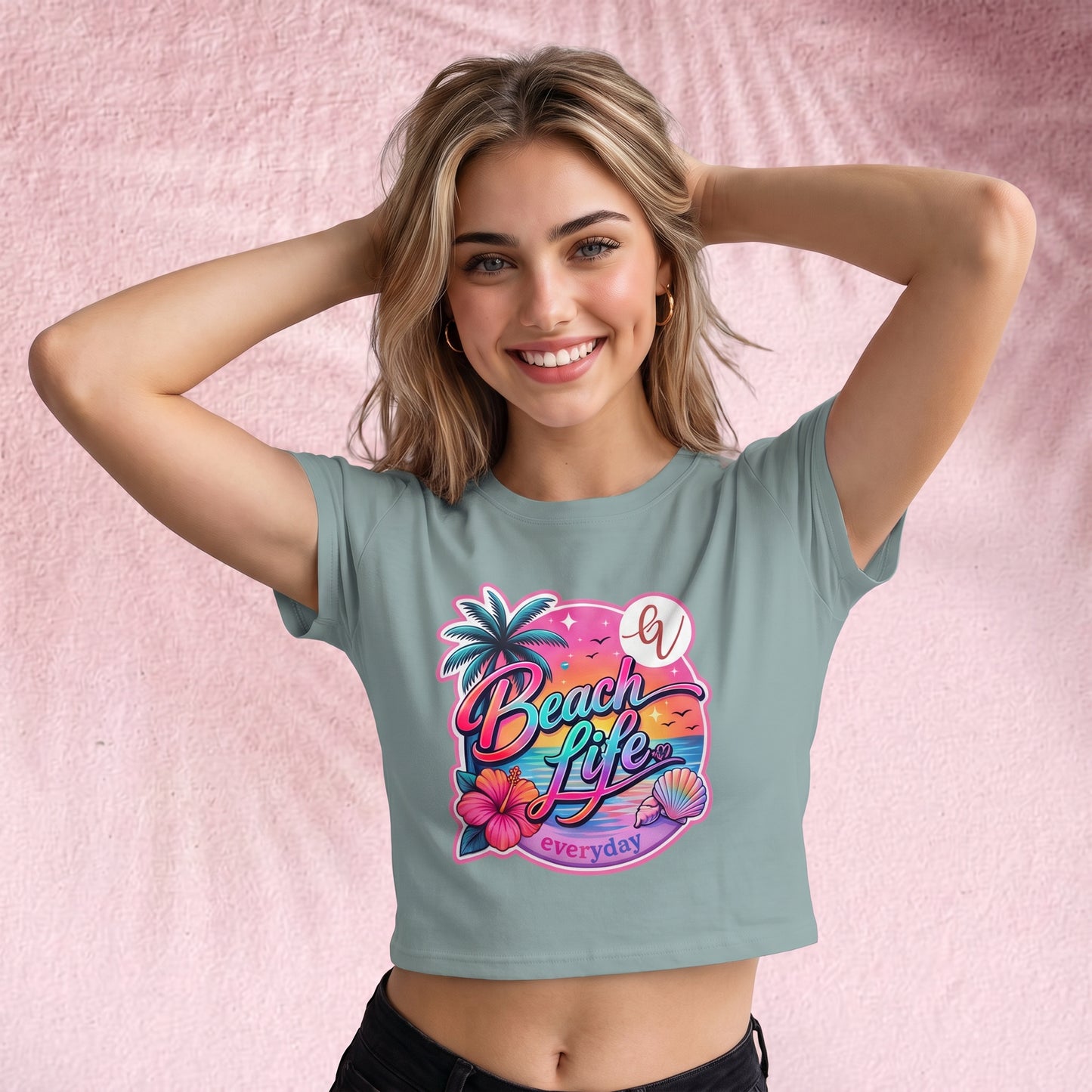 Beach Life everyday Crop Top
