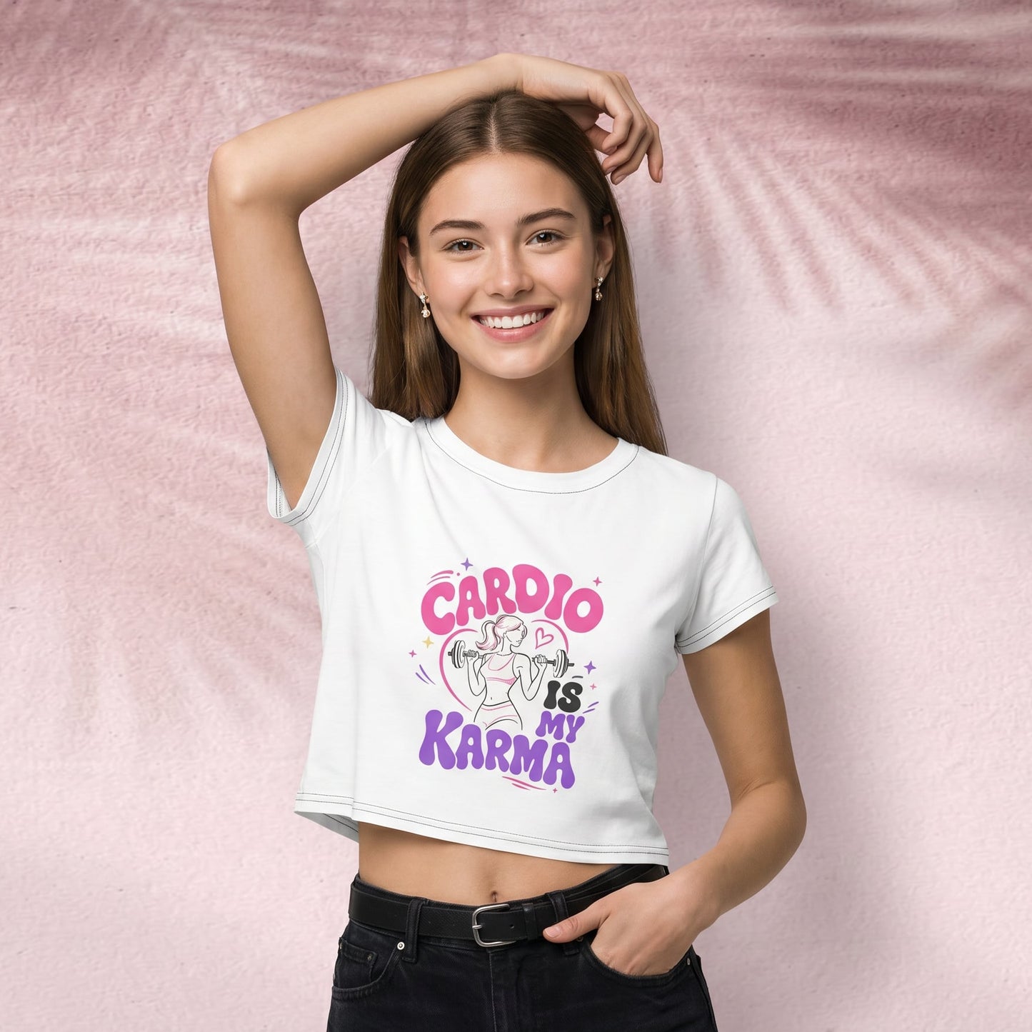 Cardio is my karma Crop Tee