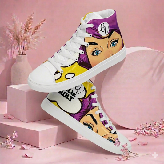 Cool Lady high top canvas shoes
