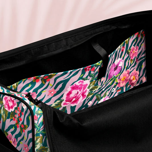Orchid Floral Pattern Duffle bag