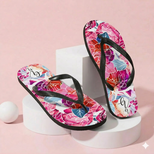 Floral Delight Flip-Flops