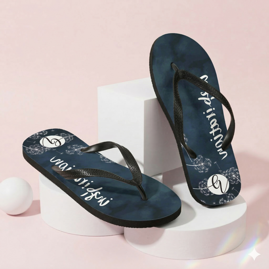 Blue Inspiration Flip-Flops