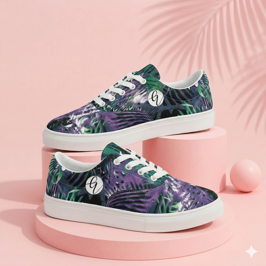 Jungle Flow Lace-up Canvas Shoes