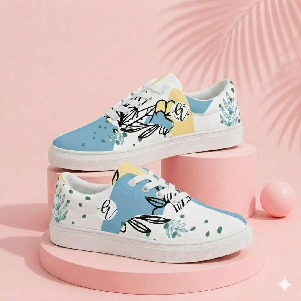 The Rach Place Lace-up Canvas Shoes