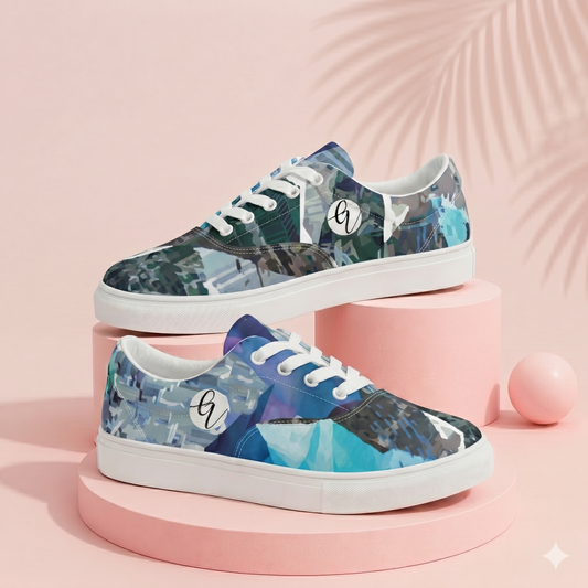 Mountain Artistry Lace-up Canvas Shoes