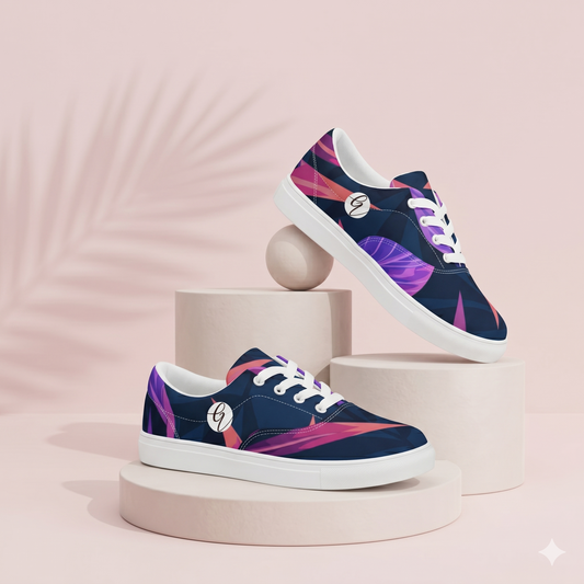 Jurassic Jungle Lace-up Canvas Shoes