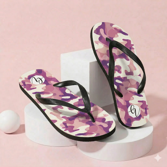 Drape Floral Flip-Flops
