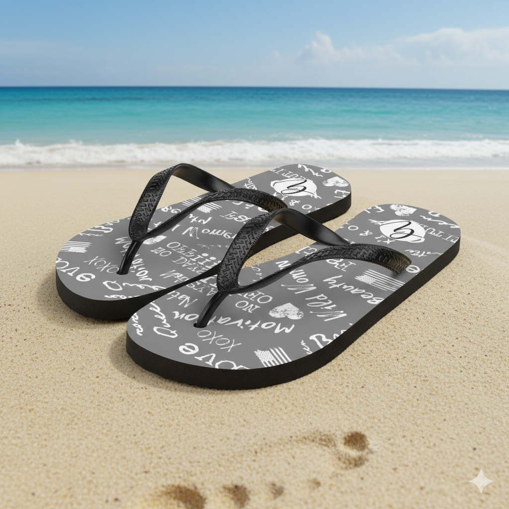 Resilience Grey Flip-Flops